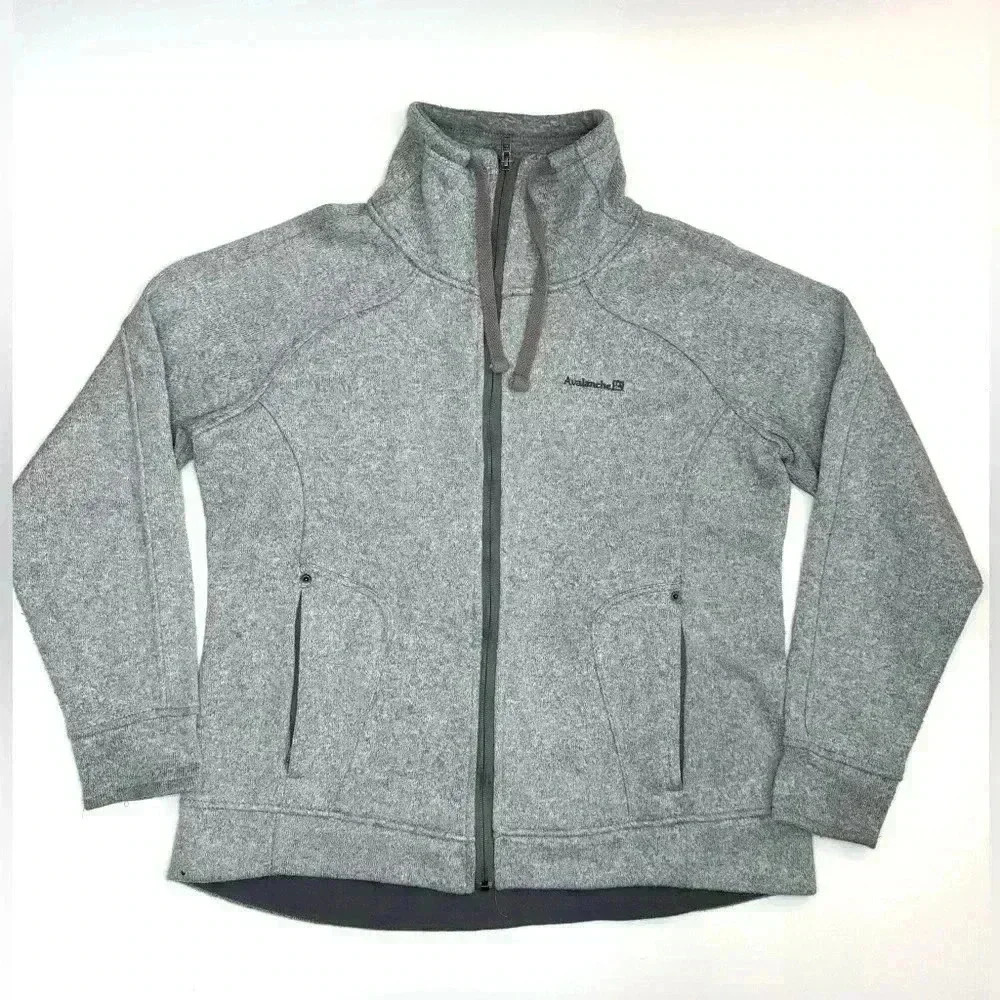 Avalanche Women’s Full Zip Mock Neck Sweater, Thermal Layering Jacket Size- XL - Picture 7 of 14